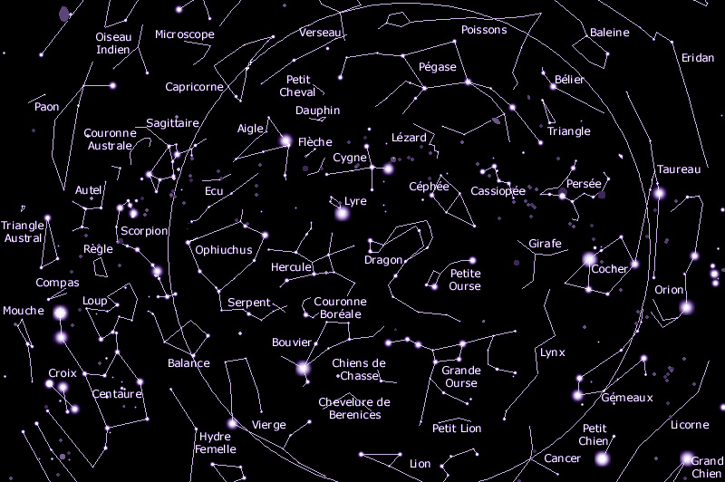 nom des constellations etoiles