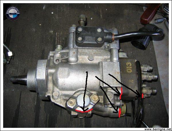 Calage pompe a injection bmw 525 tds